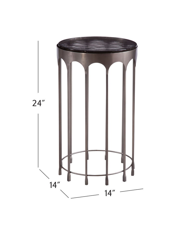 Hartley - Accent Table - Nickel