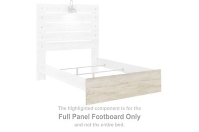 Cambeck - Whitewash - Full Panel Footboard