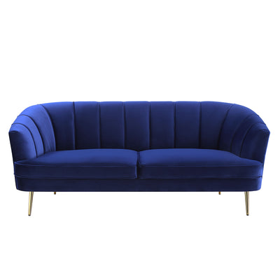 Eivor - Sofa - Blue Velvet - Grand Furniture GA