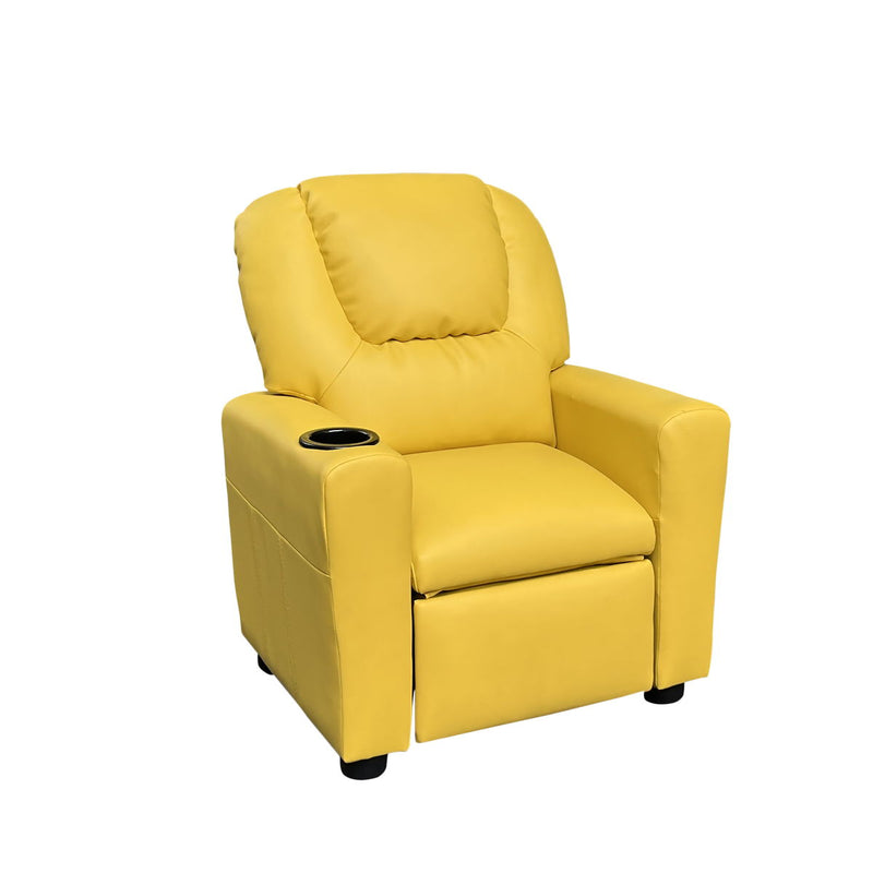 Marisa - PU Leather Kids Recliner Chair With Cupholder