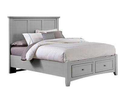 Bonanza - King Mansion Bed With Storage Footboard - Gray