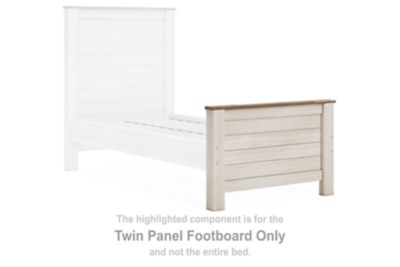 Willowton - Whitewash - Twin Panel Footboard