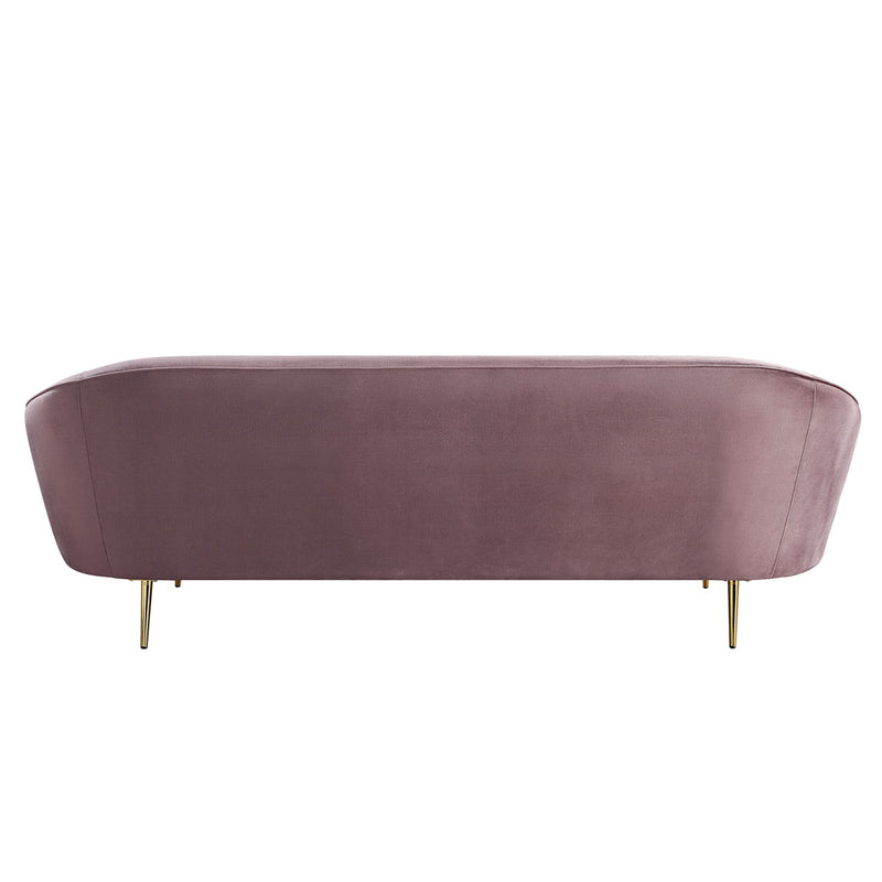 Abey - Sofa - Pink Velvet - Grand Furniture GA