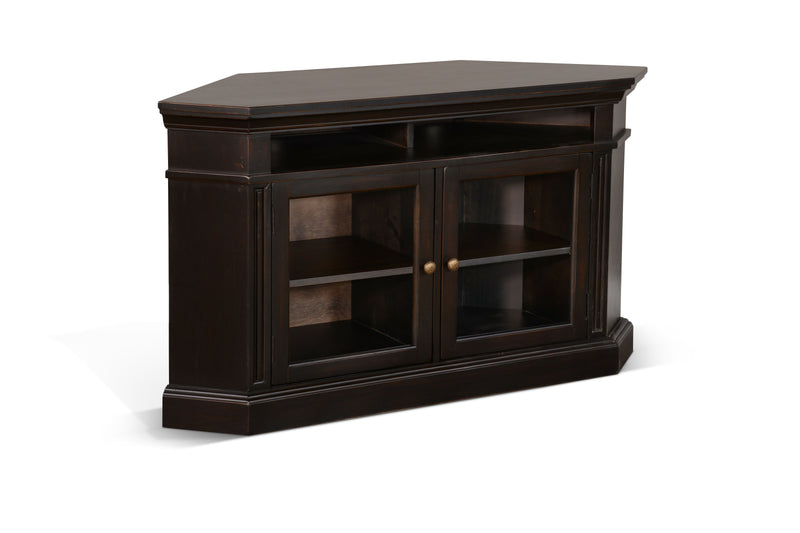 Scottsdale - Corner TV Stand - Dark Brown