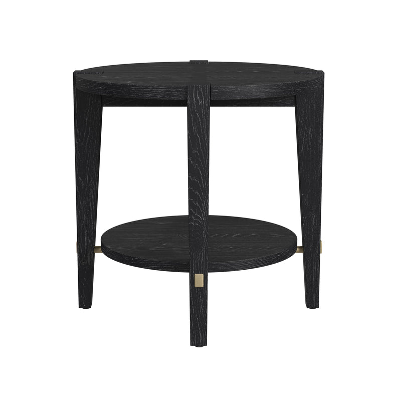 Whitfield - Round End Table - Black