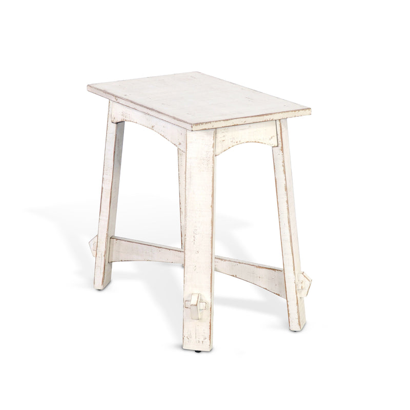 Marina - Chair Side Table - White