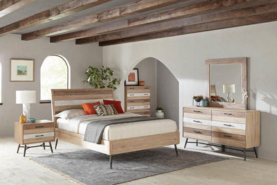 Marlow - Platform Bed Rough Sawn