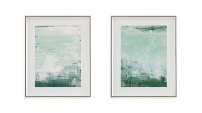 Coastal Patina I - Framed Print - Green