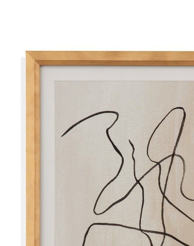 Bound III - Framed Print - Light Brown