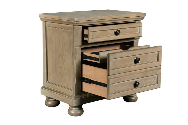 Allegra - Nightstand - Pewter