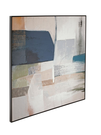 Kasia - Framed Canvas - Gray / Beige