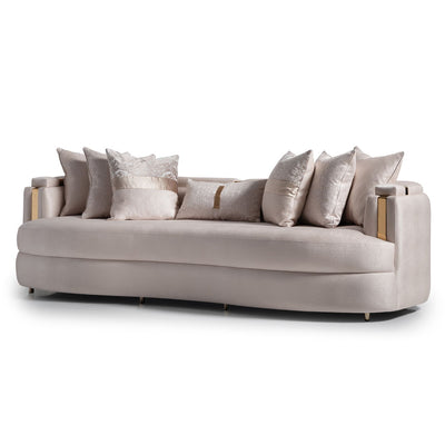 Carmela - Mansion Sofa - Almond/Gold