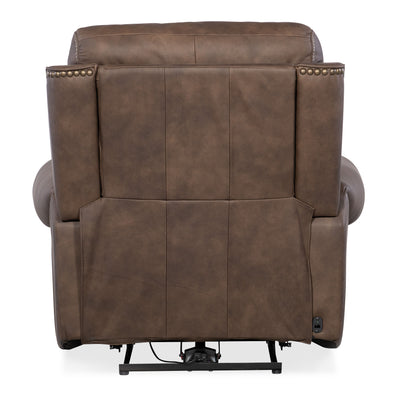 Duncan - Power Recliner With Power Headrest & Lumbar - Dark Brown