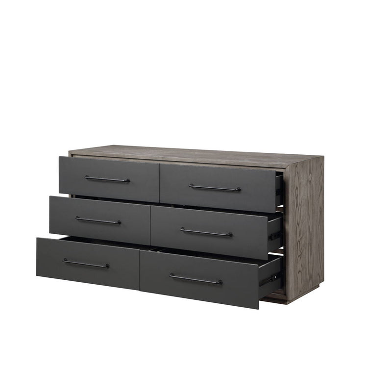 Estevon - Dresser - Gray Oak Finish - Grand Furniture GA