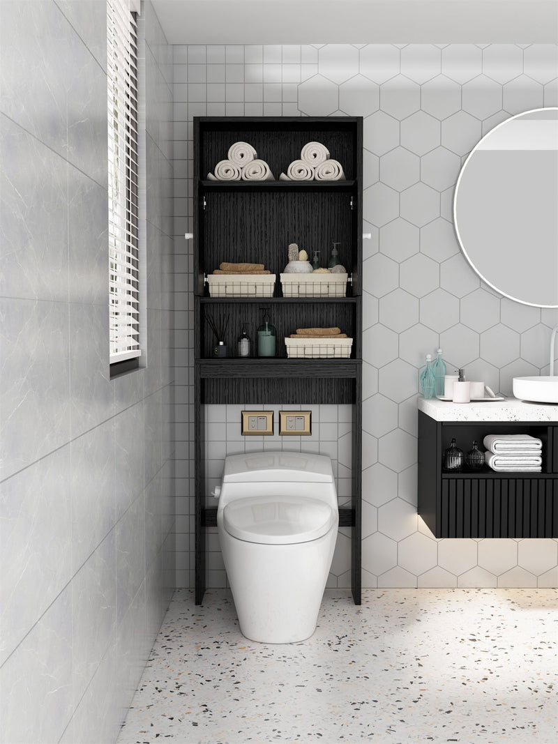 Home Bathroom Shelf Over-The-Toilet, Bathroom Spacesaver, Bathroom, Tollilet Storage Cabine