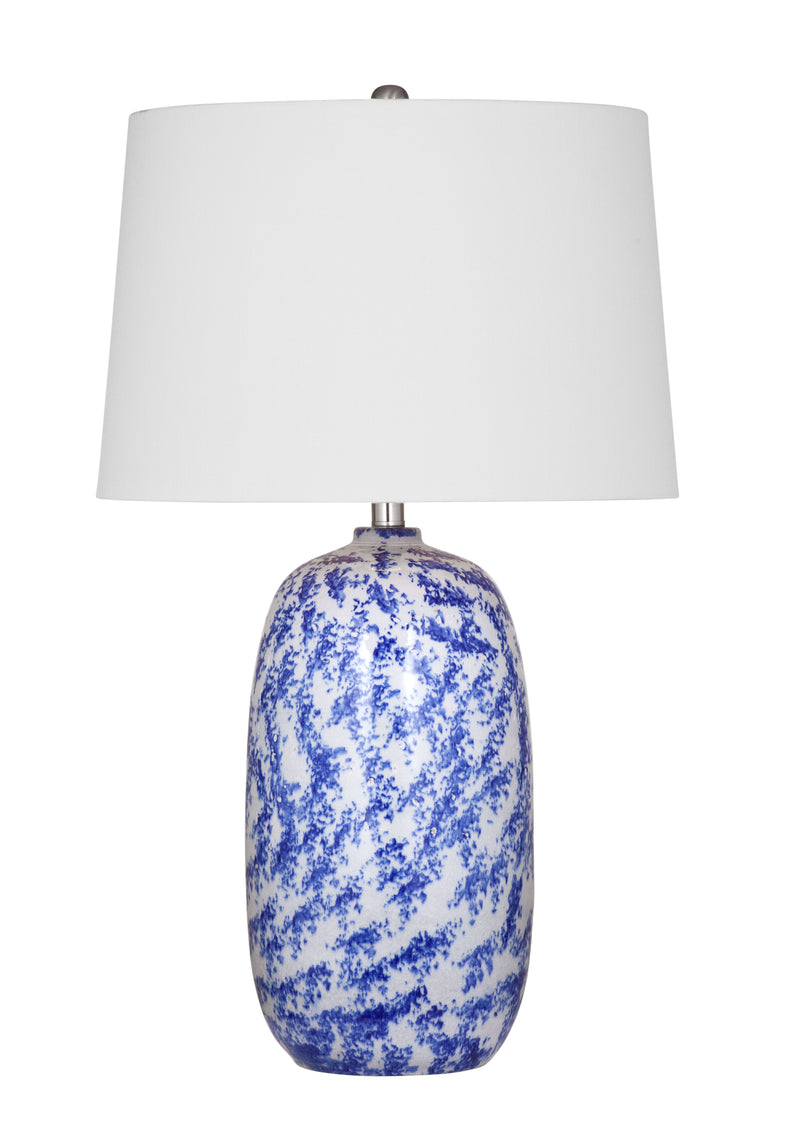 Mila - Table Lamp - Blue / Cream