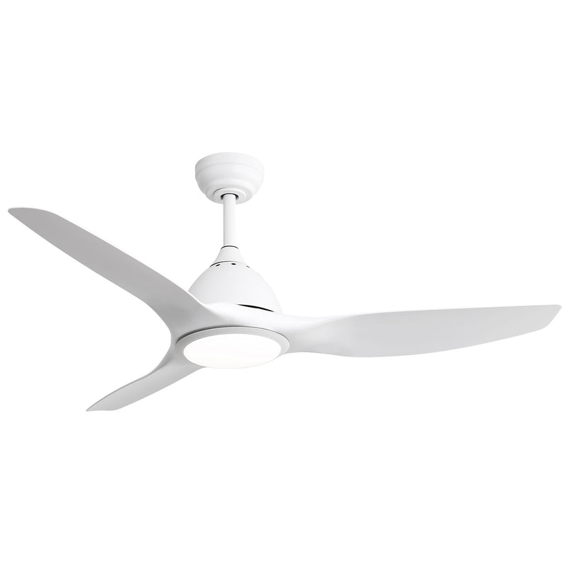 Modern Ceiling Fan With 22W Led Light, 3 ABS Fan Blades Dc Motor Ceiling Fan For Bedroom Living Room