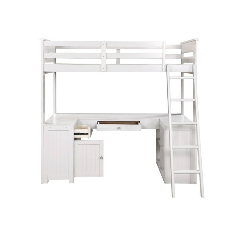 Ambar - Loft Bed - Light Gray - Grand Furniture GA