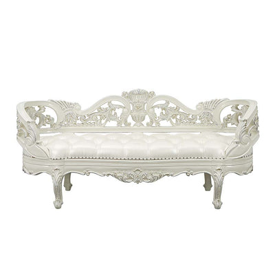 Adara - Bench - Antique White Finish - Grand Furniture GA