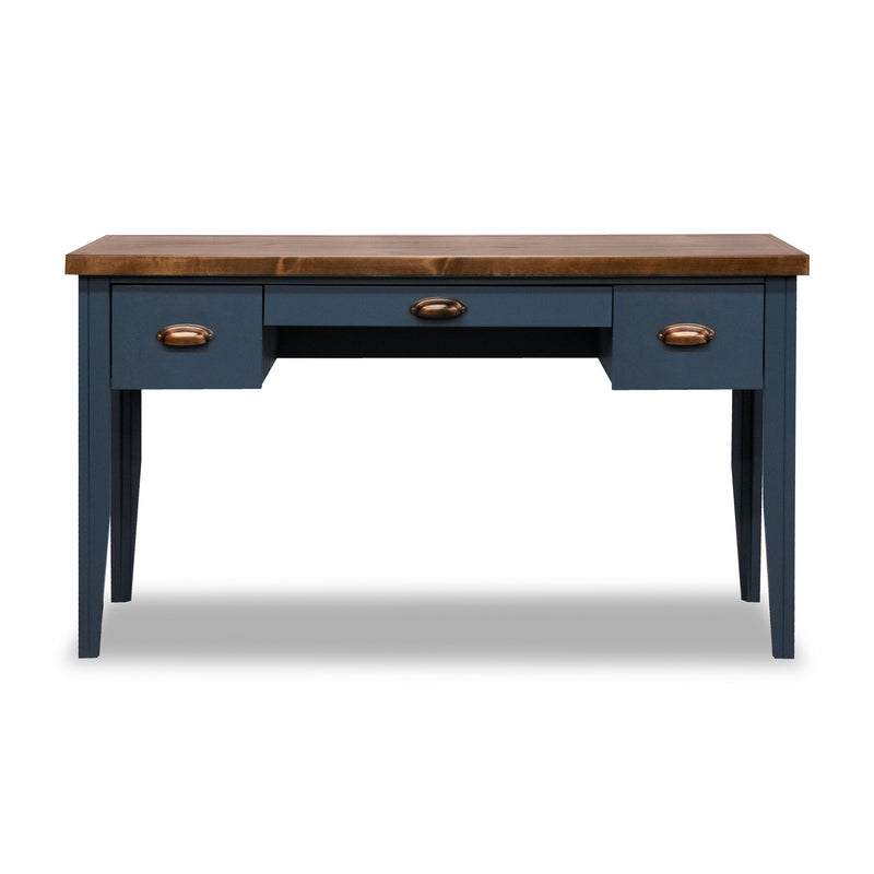 Nantucket - 53" Writing Desk - Blue Denim And Whiskey