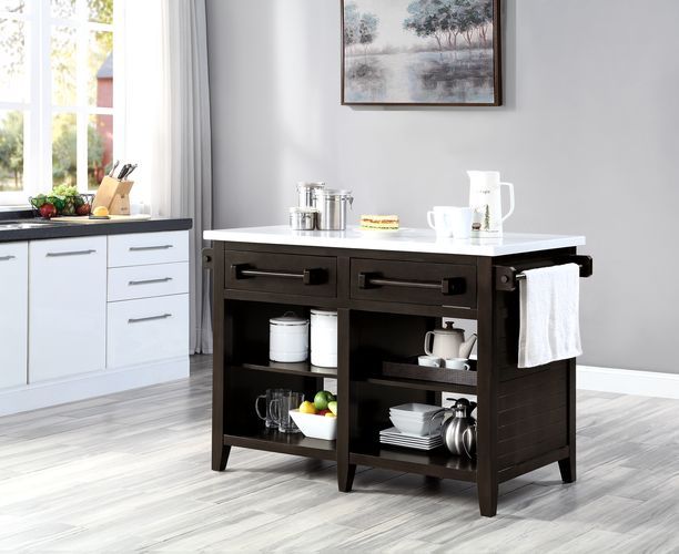 Darwid - Kitchen Island - Brown, Dark - Grand Furniture GA