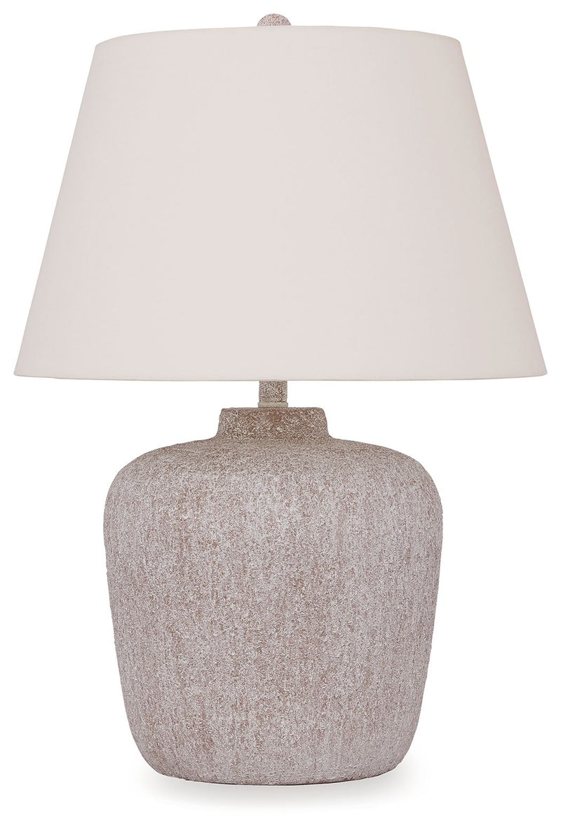 Danry - Distressed Cream - Metal Table Lamp