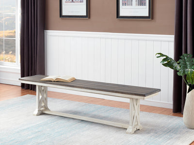 Bar Harbor II - Dining Bench - Cream