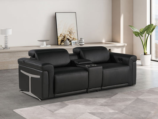 1126 - 3-Piece Modular Power Reclining Loveseat In With 2 Power Recliners & Power Headrests