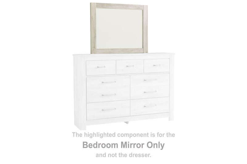 Bellaby - Whitewash - Bedroom Mirror - Wooden Frame