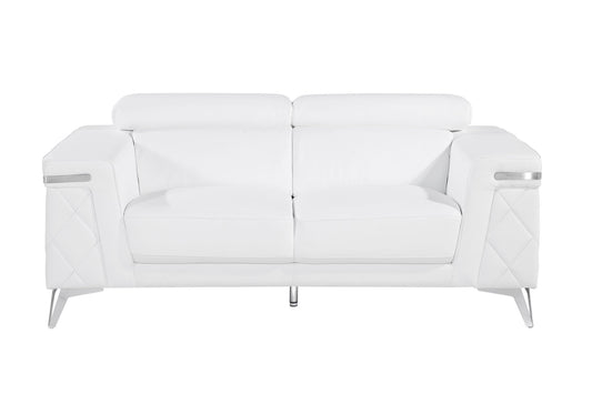 1140 - Top Grain Italian Leather Loveseat