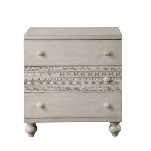 Roselyne - Nightstand - Antique White Finish - Grand Furniture GA