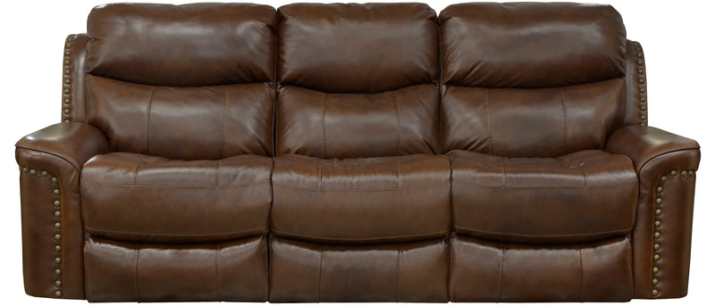 Ceretti - Power Reclining Sofa - Brown Italian Top Grain Leather Match