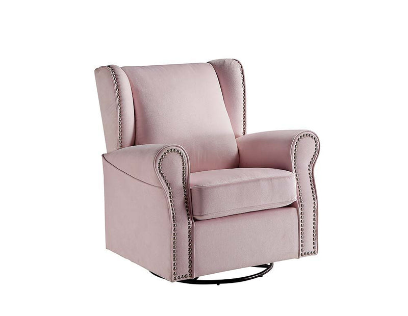 Tamaki - Swivel Chair - Pink Fabric - Grand Furniture GA