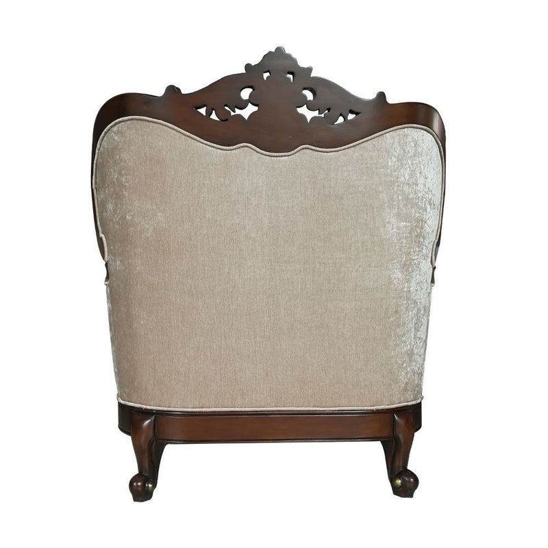 Devayne - Chair - Fabric & Dark Walnut - Grand Furniture GA