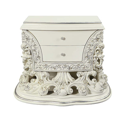 Adara - Nightstand - Antique White Finish - Grand Furniture GA