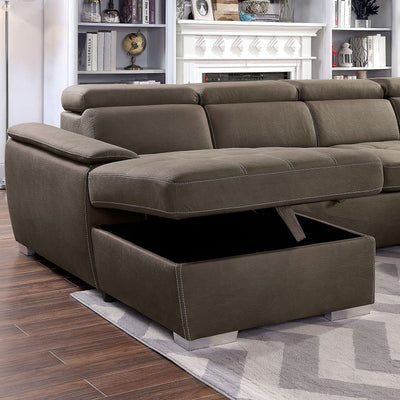 Hugo - Sectional - Light Brown