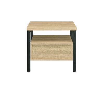 Yawan - Accent Table - Oak & Black Finish - Grand Furniture GA