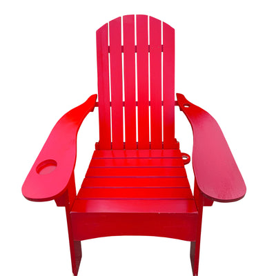 Outdoor Or Indoor Adirondack Chair With An Hole To Hold Umbrella On The Arm