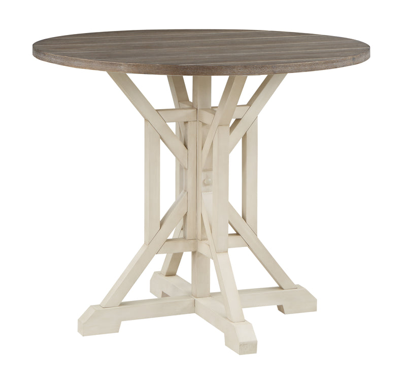 Bar Harbor II - Round Counter Height Dining Table - Cream