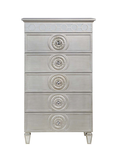 Varian - Chest - Silver & Mirrored Finish - Grand Furniture GA