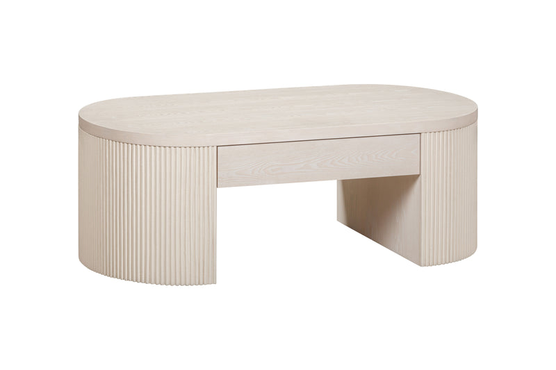 Lena - Coffee Table - Washed White Oak