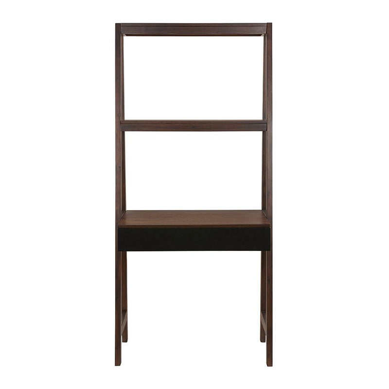 Ladder Desk, Ladder Style Display Shelf - Natural Brown