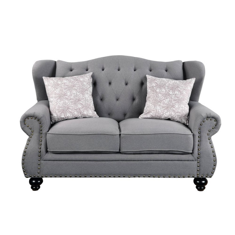 Hannes - Loveseat - Gray Fabric - Grand Furniture GA