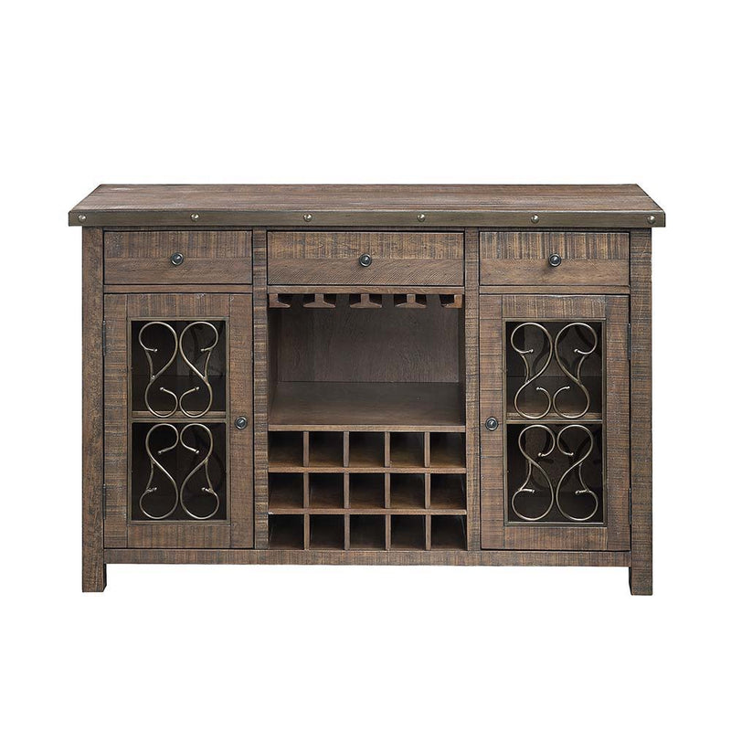 Raphaela - Server - Weathered Cherry Finish - Grand Furniture GA