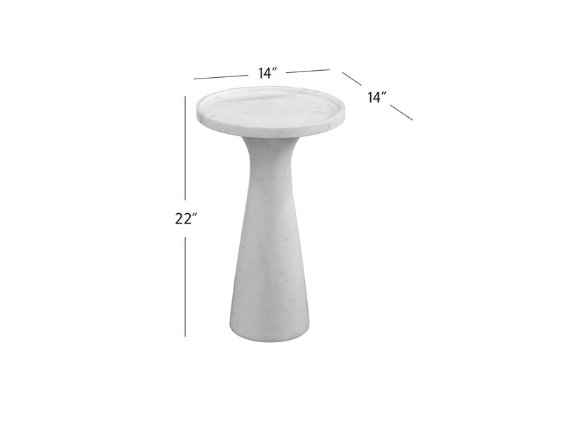 Baird - Accent Table - White