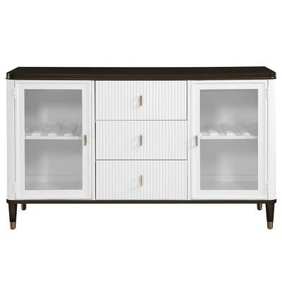 Carena - Server - White & Brown Finish