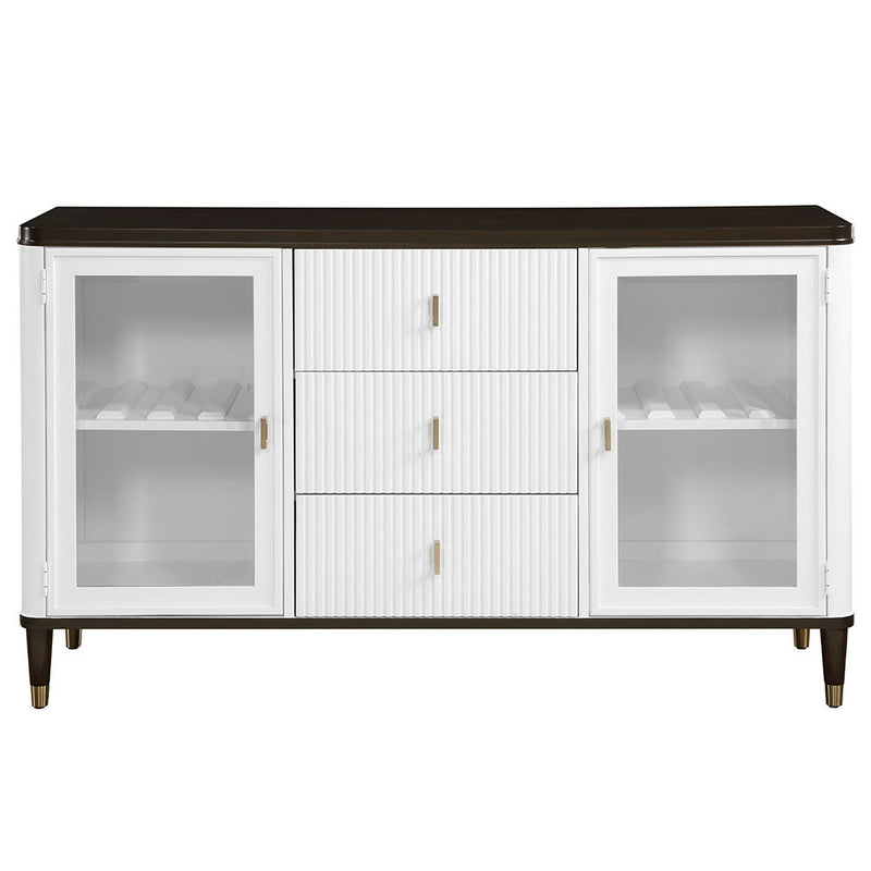 Carena - Server - White & Brown Finish