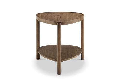 Hadleigh - Shaped Accent End Table - Honey