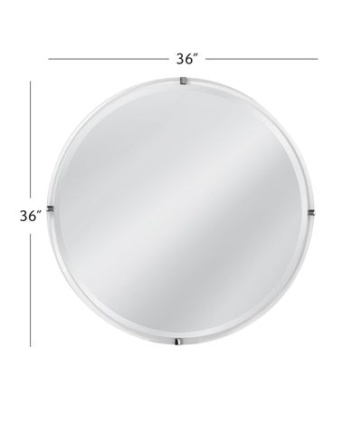 Liza - Wall Mirror - Brushed Nickel