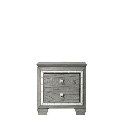 Antares - Nightstand - Light Gray Oak - Grand Furniture GA